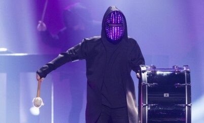 Mandatory Credit: Photo by Rolf Klatt/REX/Shutterstock (8819286cu)
JOWST of Norway perform their song "Grab the Moment" at the grand final show of the Eurovision Song Contest 2017
62nd Annual Eurovision Song Contest, Final, Kiev, Ukraine - 13 May 2017